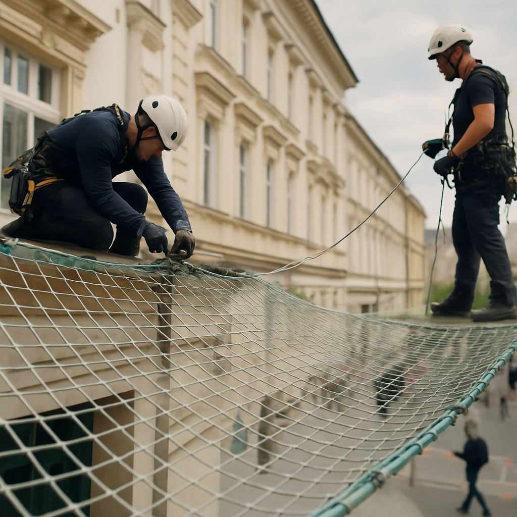Personenauffangnetz: Schutzlösungen für Arbeiten in der Höhe dc81fce1 1eba 4d31 b44b 157fd705bd14